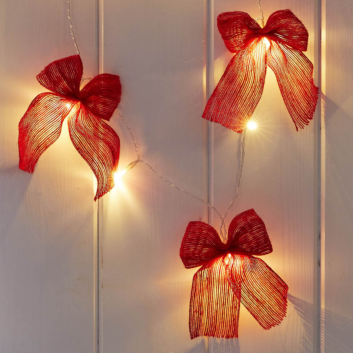 Folklore Fabric Bow LED String Lights - 2.6m