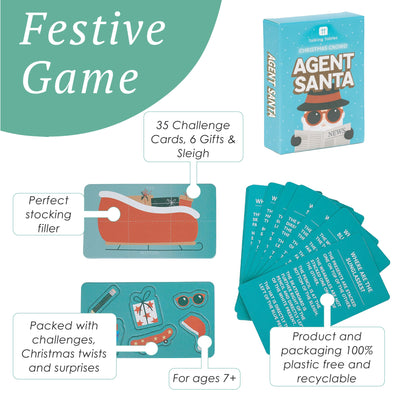 Fun Guy Santa Agent Santa Christmas Game - POS