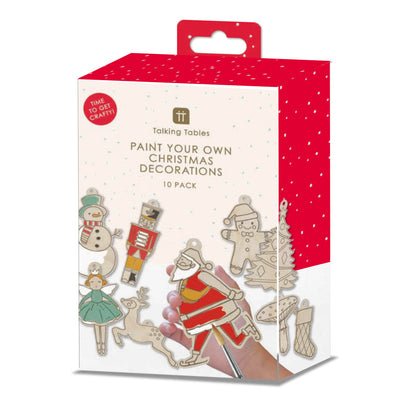 Fun Guy Santa Wooden Dec Kit - 10 Pack
