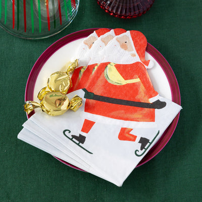 Santa Christmas Paper Napkins - 20 Pack