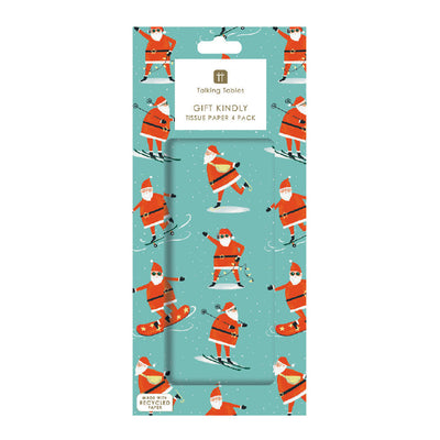 Fun Guy Santa Tissue Paper - 4 Sheets