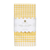 Bon Appetit Yellow & White Fabric Gingham Napkins/Tea Towels - 2 Pack