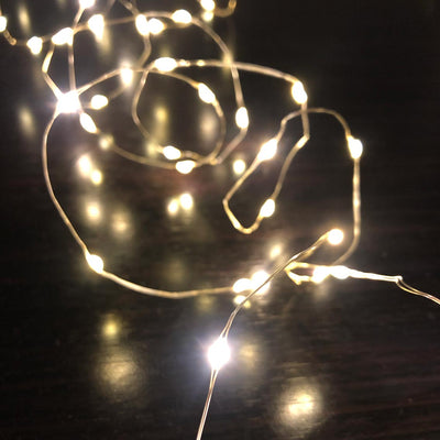 Party Porcelain Gold Led Lights 3M 60L