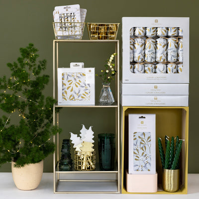 Mistletoe White Christmas Tissue Paper - 4 Sheets