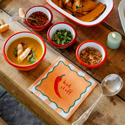 Hot Stuff Chilli Paper Napkins - 20 Pack