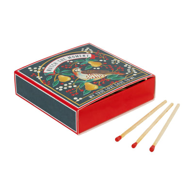 Partridge & Pear Christmas Matches - 120 Matches | Christmas Decor |