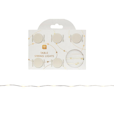 Party Porcelain Gold Led Lights 3M 60L