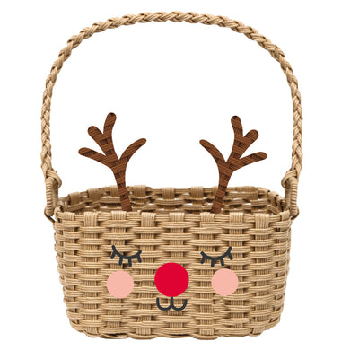 Christmas Recycled Reindeer Shaped Basket