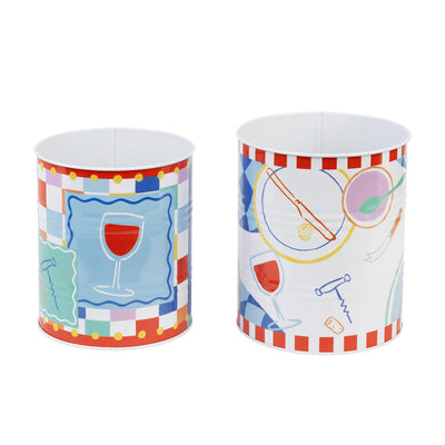 Italian Bistro Recyclable Storage Tins -  2 Pack | Everyday Kitchenware |