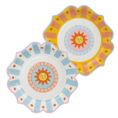 Sun Paper Plates - 24 Pack | Summer Tableware |