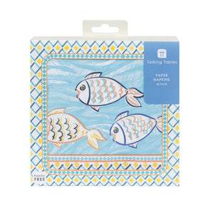 Souk Fish Paper Napkins - 20 Pack