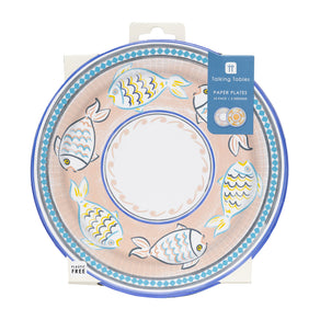 Souk Fish Paper Plates - 10 Pack