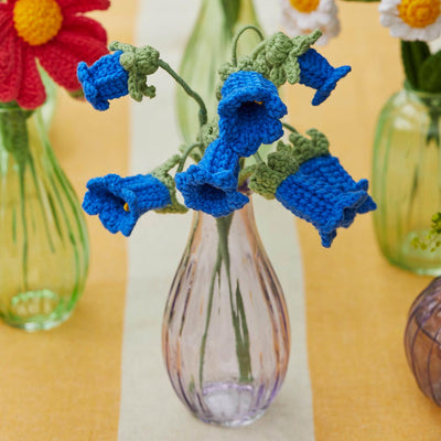 Bluebell Crochet Sprigs - 18cm - 2 Pack | Spring Decor |