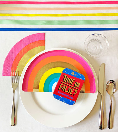 Birthday Brights Rainbow Shaped Paper Napkins - 16 Pack