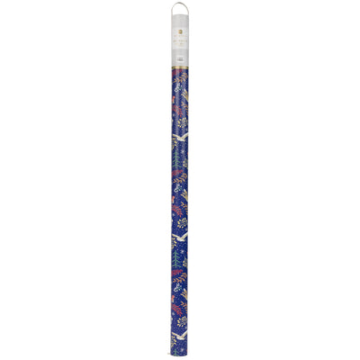 Twilight Blue Recycled Christmas Wrapping Paper - 3m