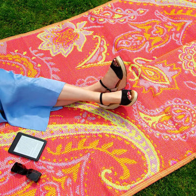 Boho Paisley Outdoor Rug