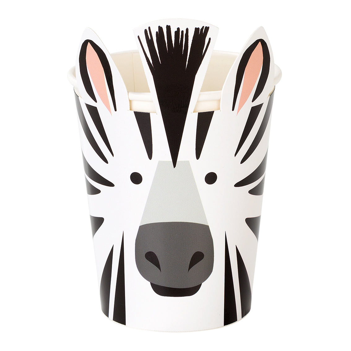 Party Animals Zebra Cups - 8 Pack