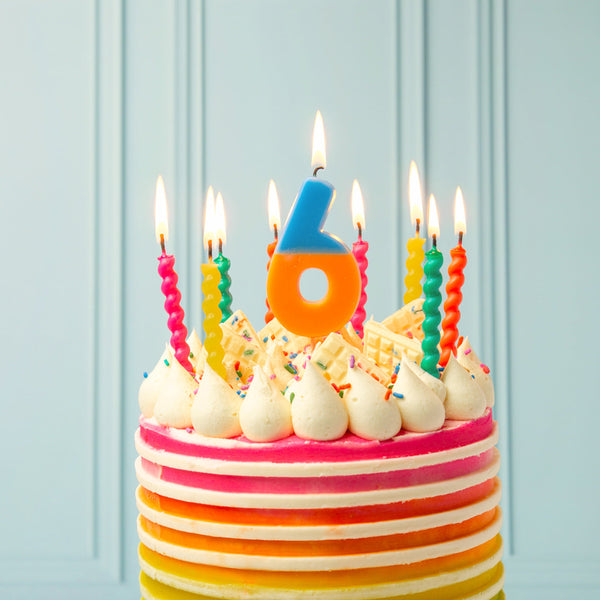 Birthday Brights Twirl Candles - 8 Pack