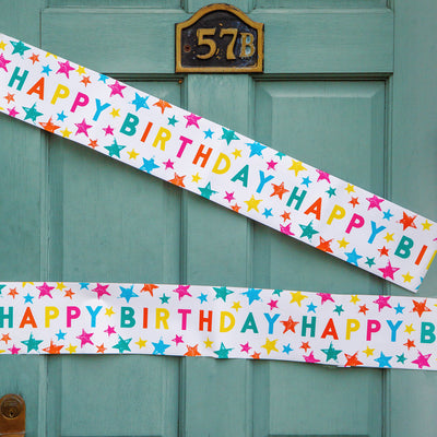Image - Birthday Brights Star Happy Birthday Banner - 2 Pack, 1m