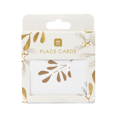 Botanical Mistletoe Place Cards - 12 Pack