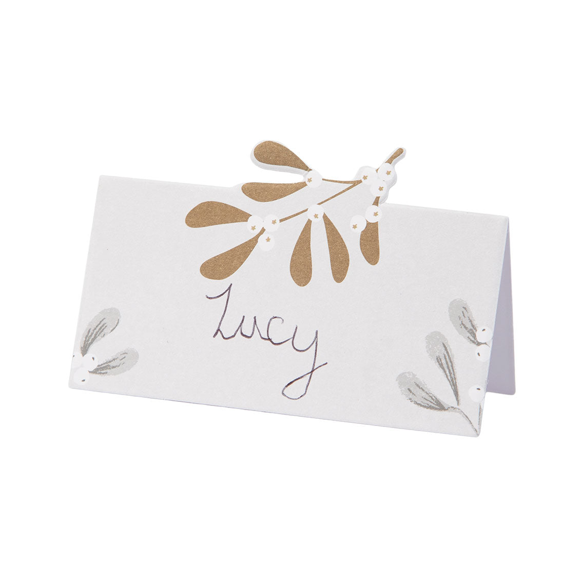 Botanical Mistletoe Place Cards - 12 Pack