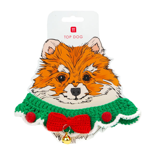 Image - Crochet Christmas Dog Collar