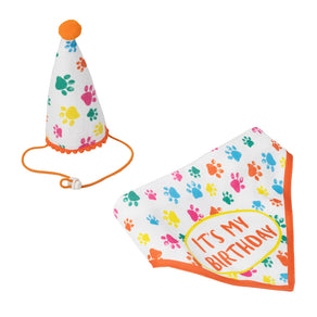 Dog Birthday Bandana & Party Hat