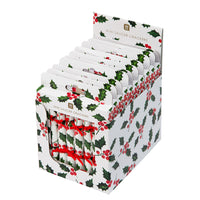 Botanical Holly Christmas Saucer Crackers - POS Unit