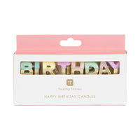 Pastel 'Happy Birthday' Candles