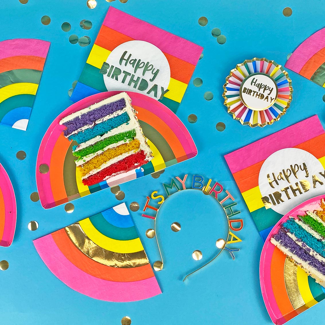 Birthday Brights 'Happy Birthday' Recyclable Napkins - 20 Pack