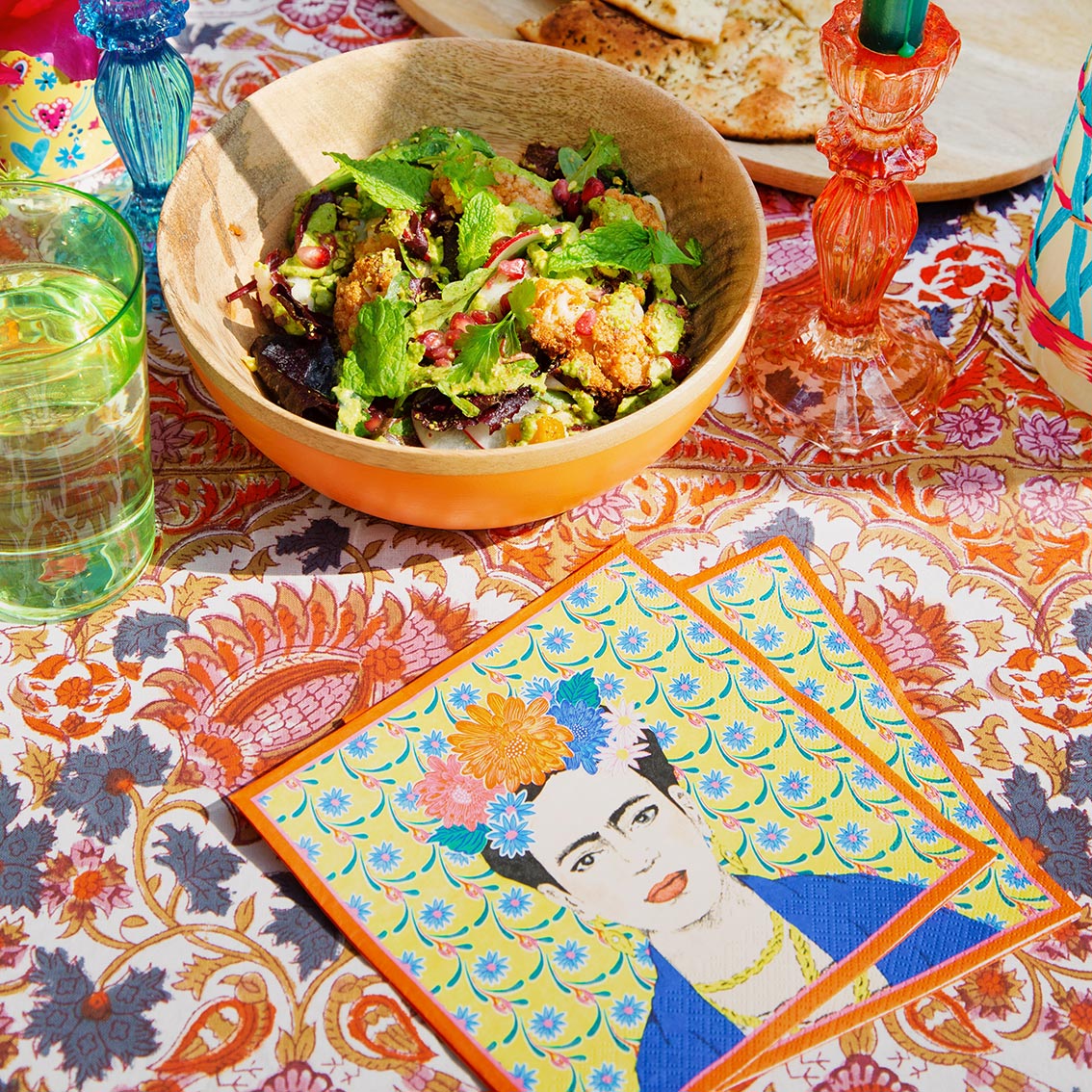 Boho Frida Kahlo Napkins