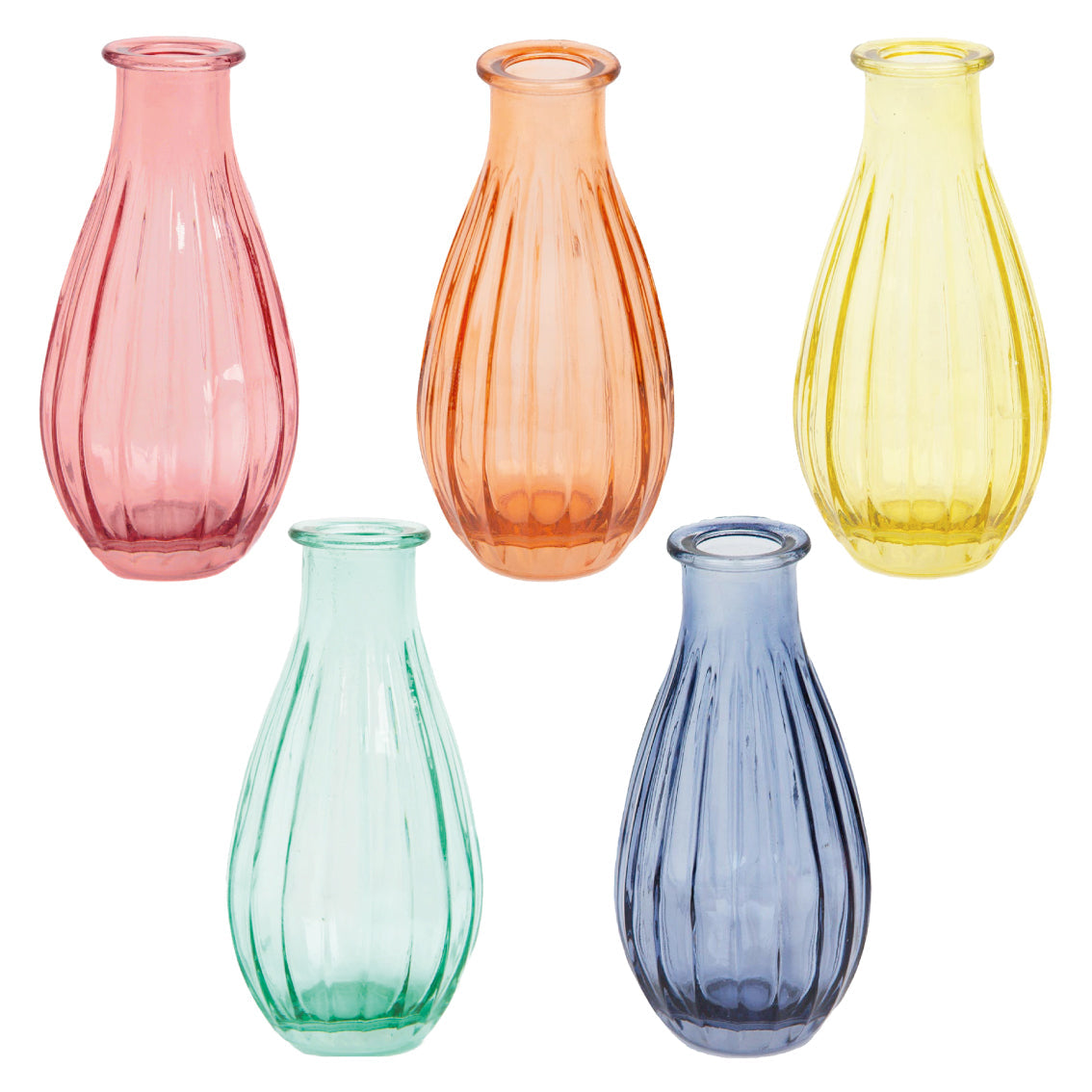 Boho Glass Bud Vases Starter Set