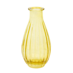 Boho Yellow Glass Bud Vase