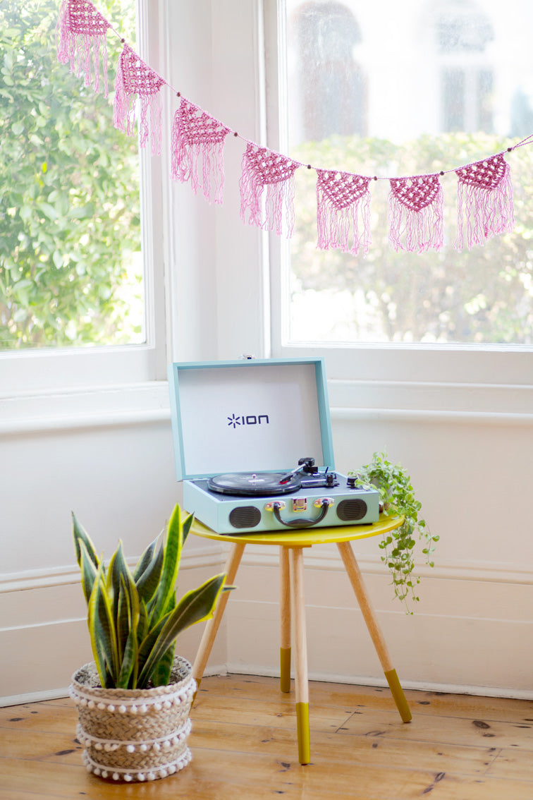 Boho Pink Macrame Garland