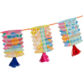 Boho Tassel Lantern Garland