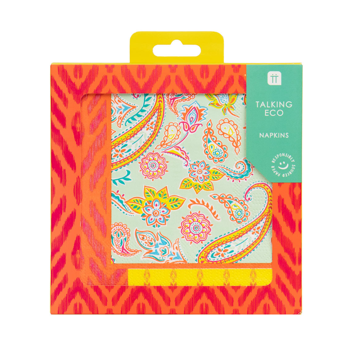 Boho Paisley Recyclable Paper Napkins - 20 Pack