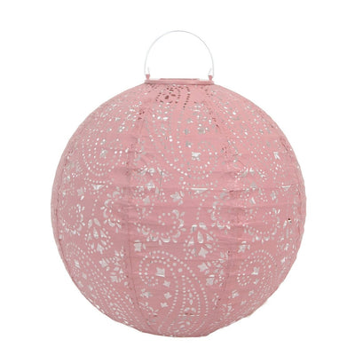 Image - Boho Pink Outdoor Solar Lantern, 30cm