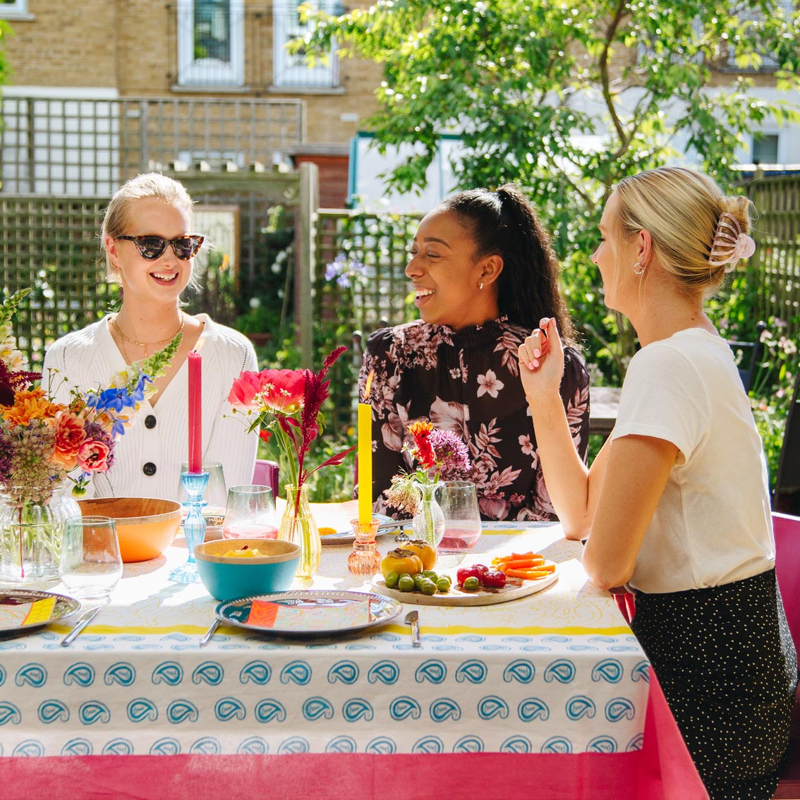 Boho Paisley Fabric Tablecloth