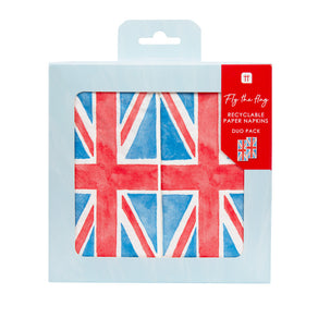 Best of British Union Jack Paper Napkins - 28 Pack