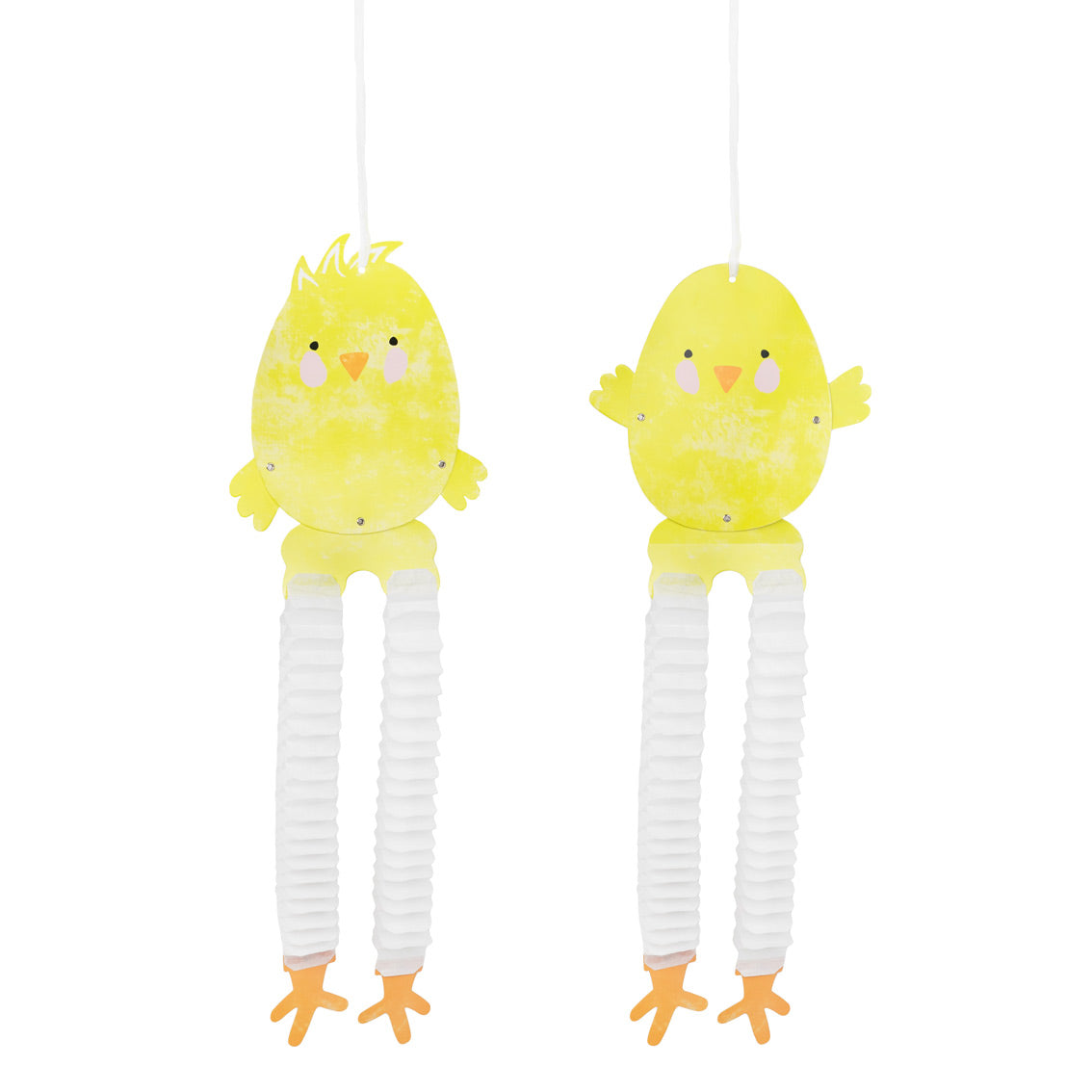 Spring Bunny Cheeky Chick Honeycomb Decorations - 2 Pack