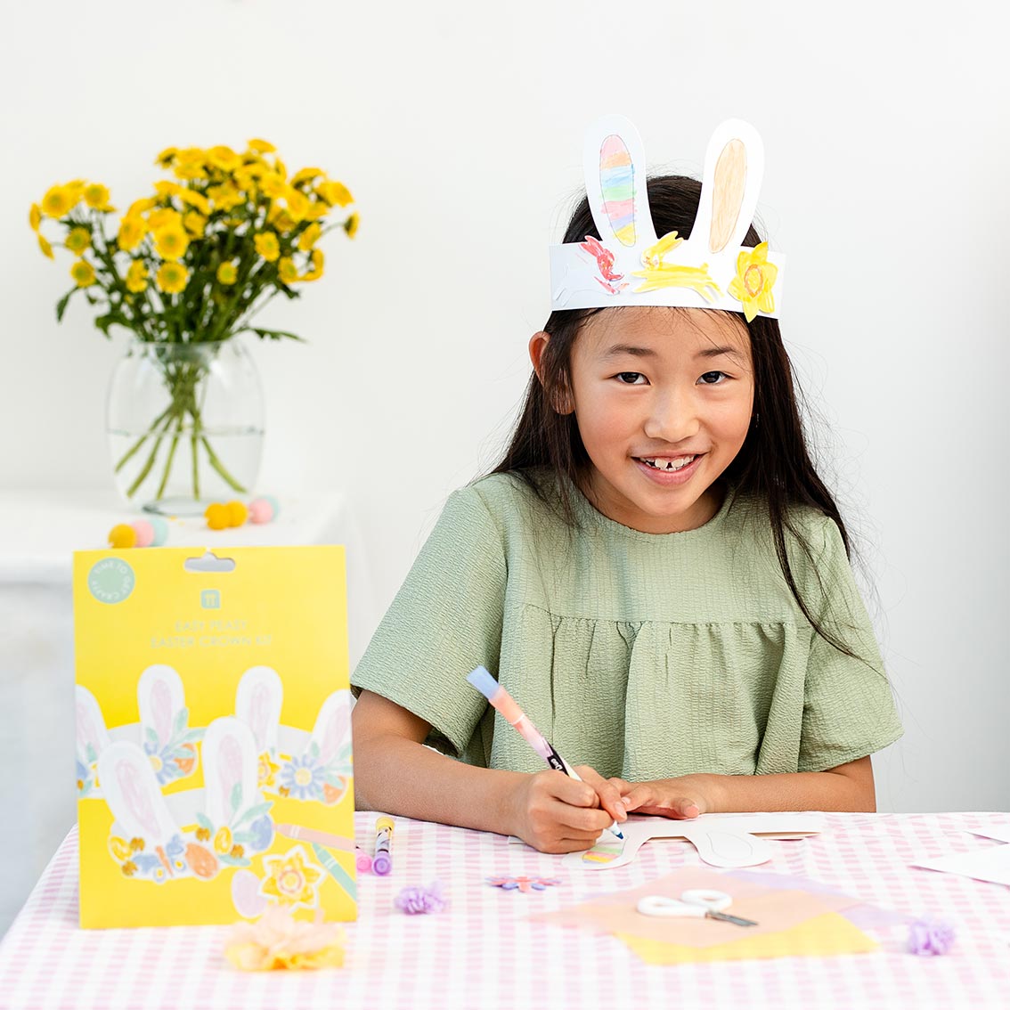 Spring Bunny Ears Headband Making Kit - 6 Pack