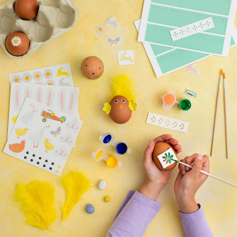 Spring Bunny Easter Egg Decorating Kit