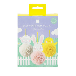 Spring Bunny Easter Pom Pom Kit - 6 Pack