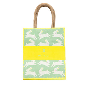 Spring Bunny Green Bunny Treat Bag - 8 Pack