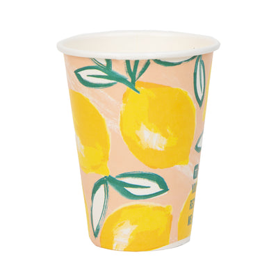 Image - Citrus Choice Fruit Recyclable Paper Cups - 8 Pack