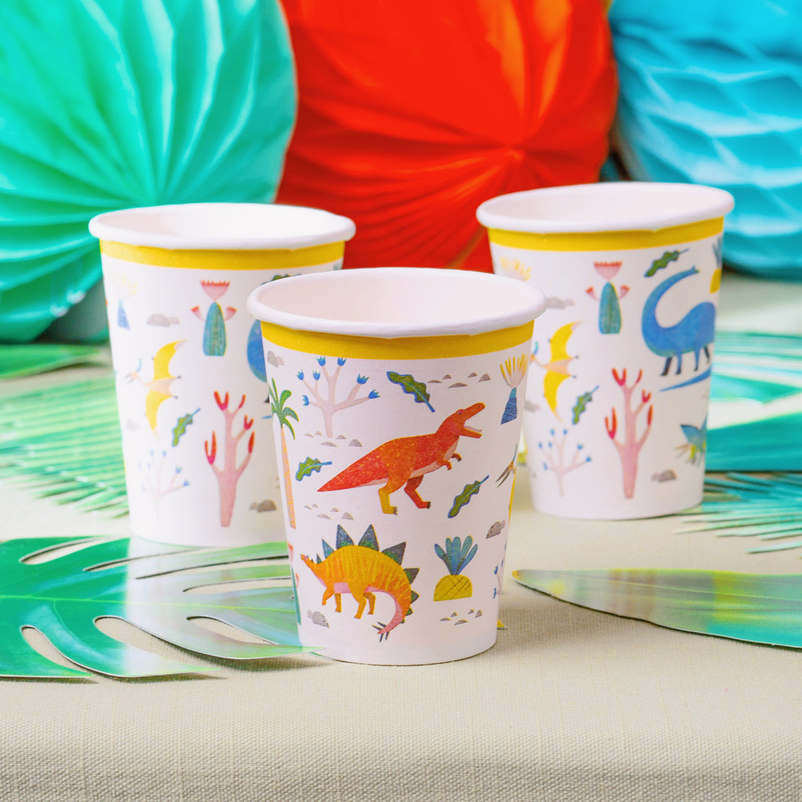 Party Dinosaur Cups - 8 Pack