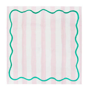 Everyone's Welcome Striped Cotton Napkins - 4 Pack