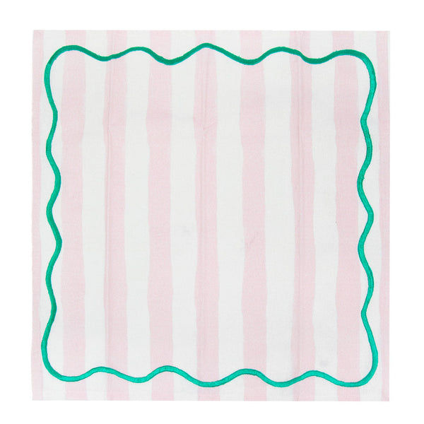 Everyone's Welcome Striped Cotton Napkins - 4 Pack
