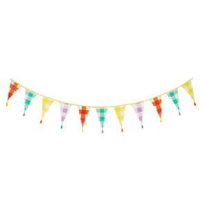 Everyone's Welcome Gingham Cotton Fabric Bunting