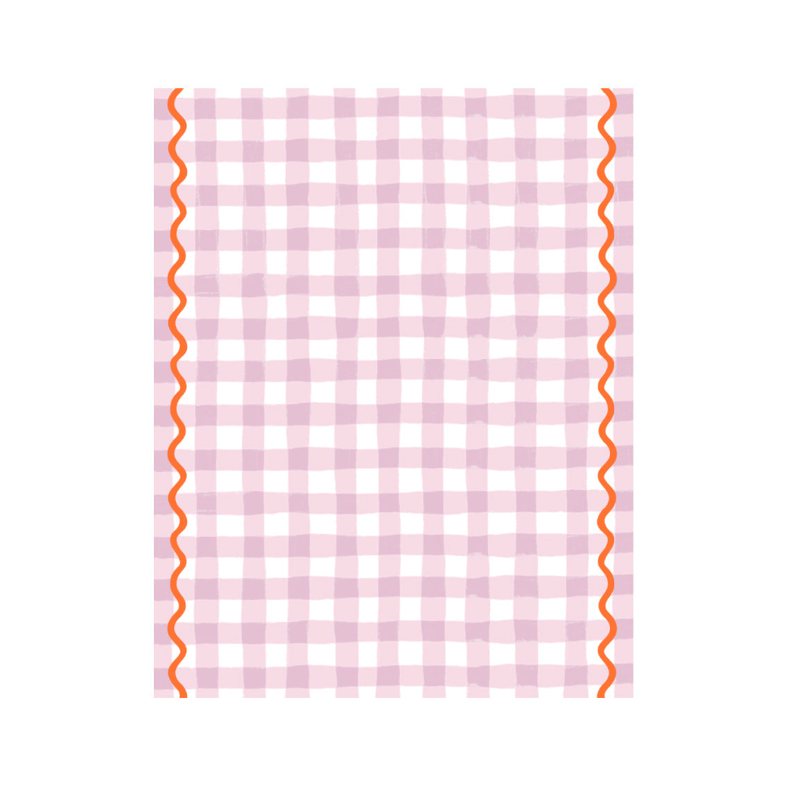 Everyone's Welcome Lilac Gingham Cotton Table Cloth